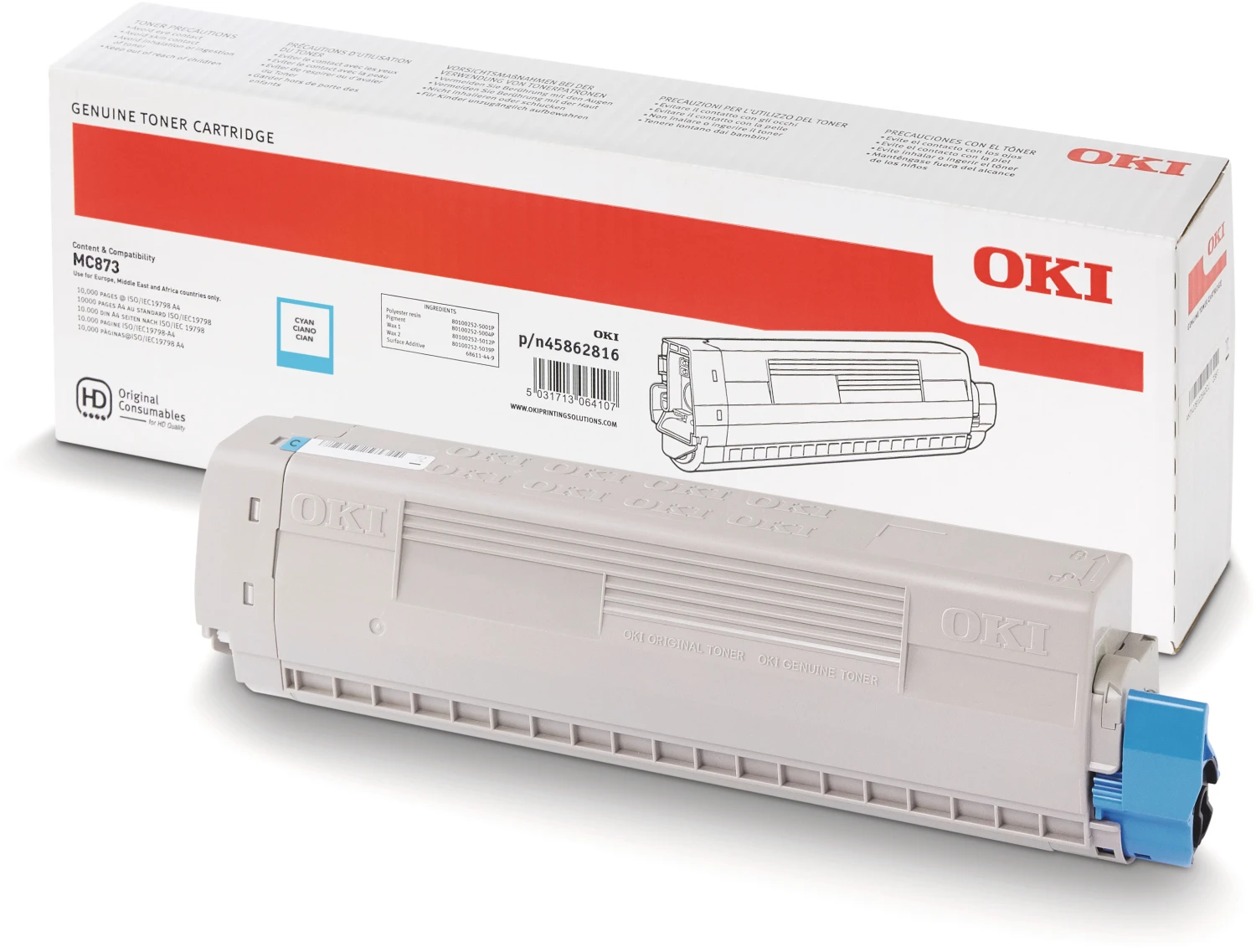 OKI Toner cyan 45862816