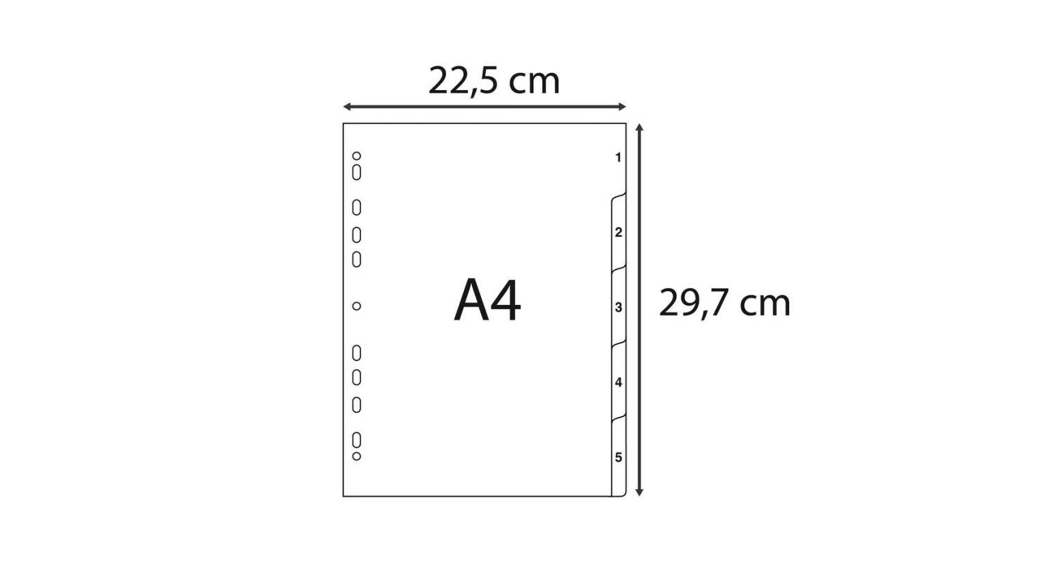 EXACOMPTA Répertoire de chiffres 1 - 5