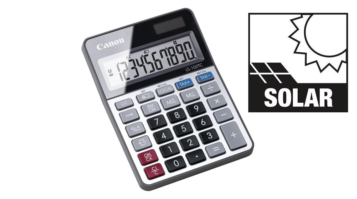 CANON CA-LS102TC Calculatrice de bureau solaire