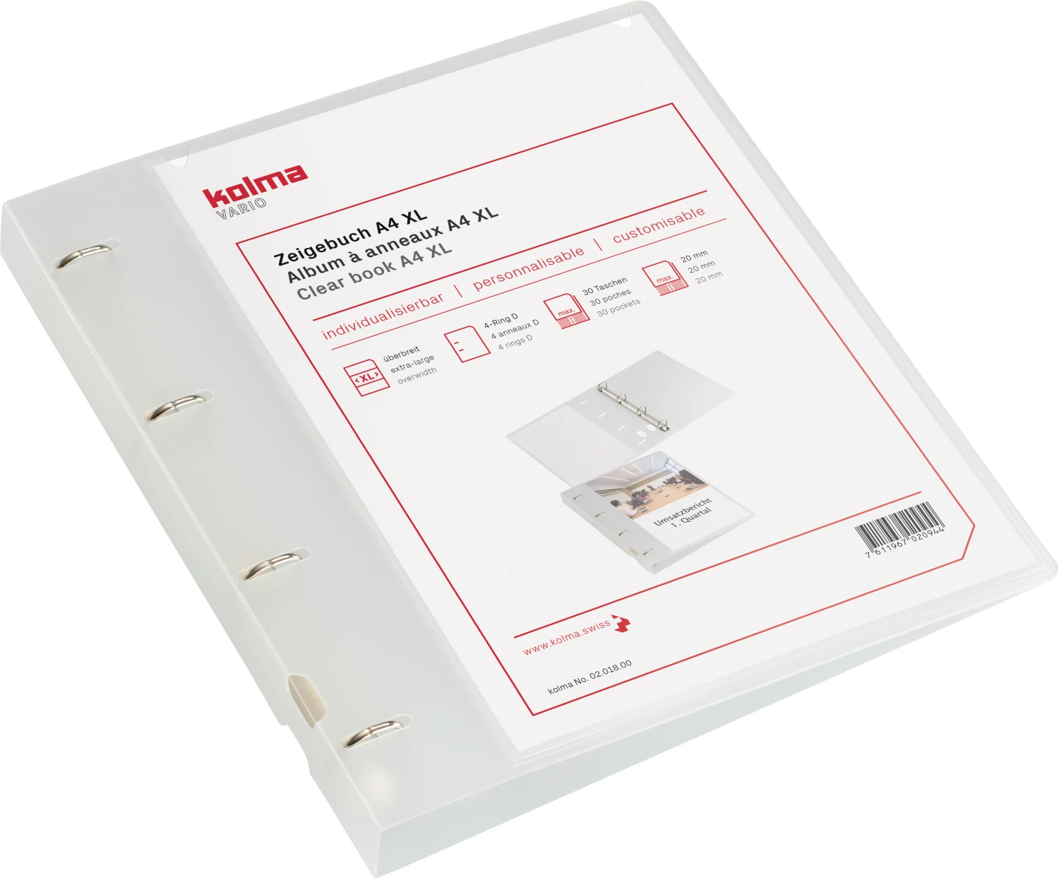 KOLMA Livre présentation Vario KF A4, 20 mm