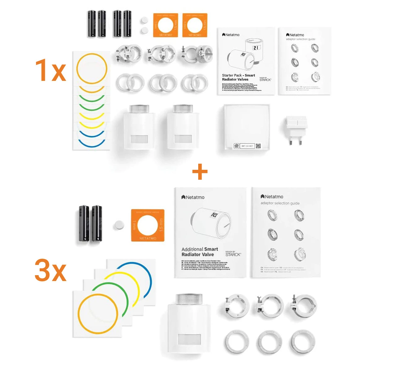 Netatmo 5x Smarte Heizkörperthermostate + Hub