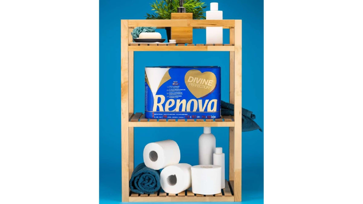 RENOVA Papier toilette Divine 4D, 4 couches, 6 rouleaux