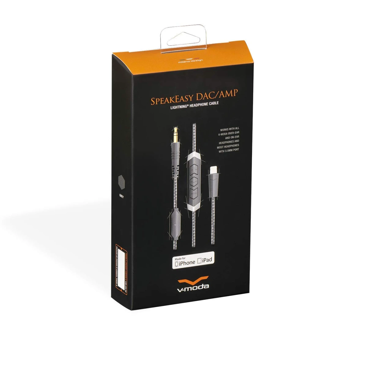 V-MODA 3-Button SpeakEasy Lightning Câble