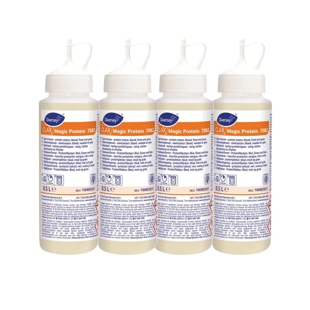 CLAX Détachant Magic Protein 70B2, 4 x 500 ml