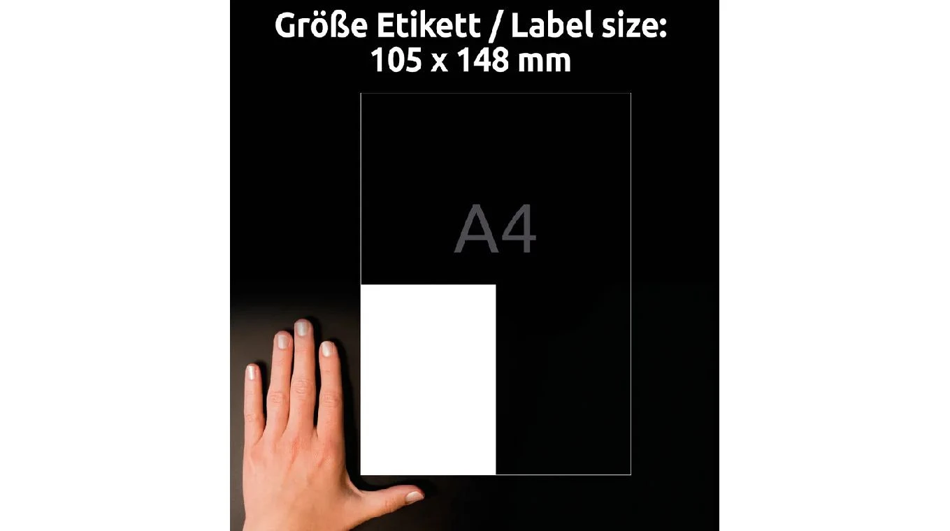 AVERY ZWECKFORM 3483-200 Etiketten, 105 x 148 mm, 200 + 20 Blatt
