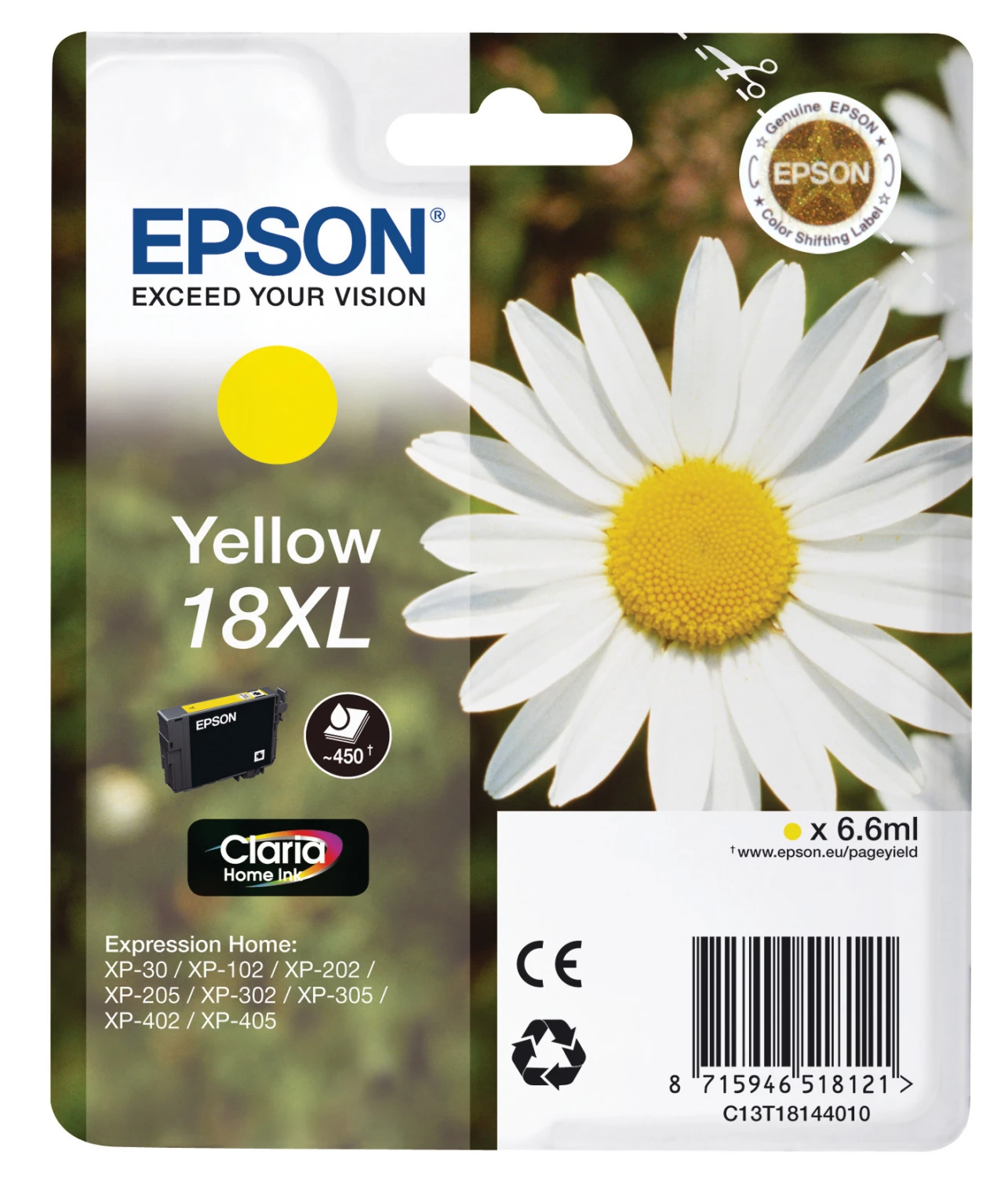 EPSON Tintenpatrone 18XL yellow