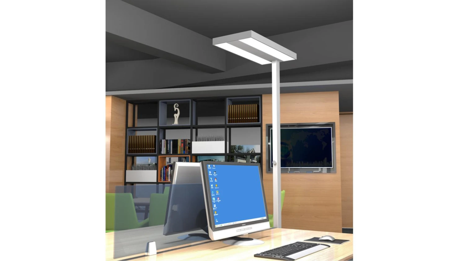 Contini LED Lampadaire de bureau à intensité variable