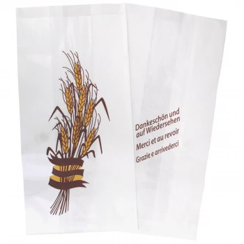 Cornets de boulangerie avec motif n° 3, en 3 langues, 1'000 pièces