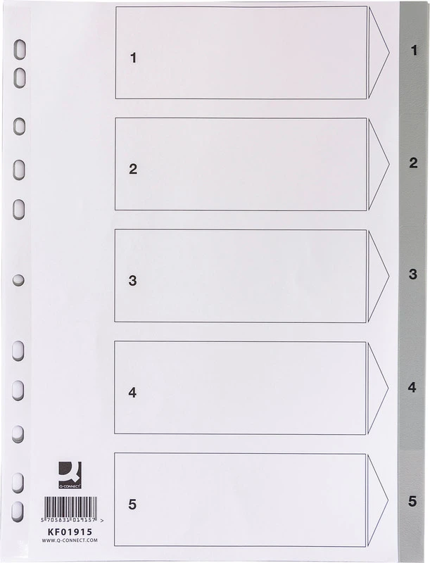 Q-CONNECT Répertoire de chiffres 1 - 5