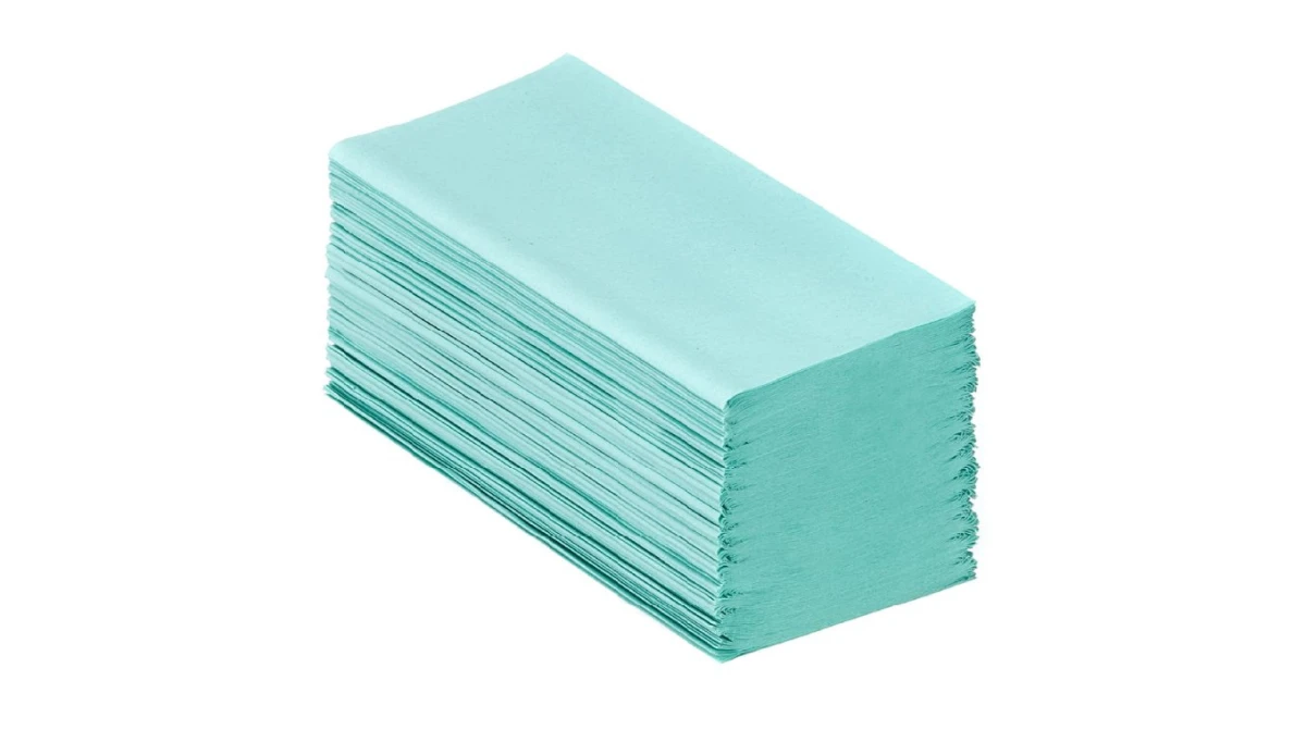 KIMBERLY-CLARK Essuie-mains en papier Hostess Natura pliage Z, 1 couche, vert