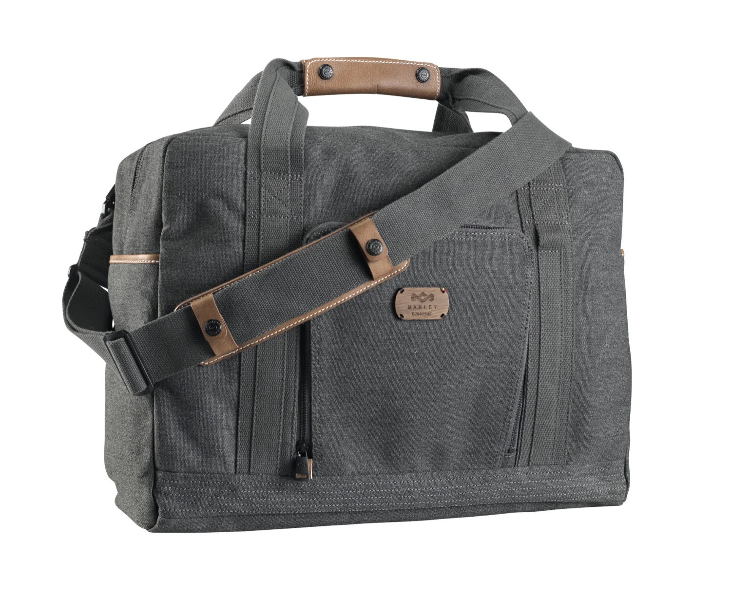 House Of Marley Lively Up Leather Overnighter Messenger