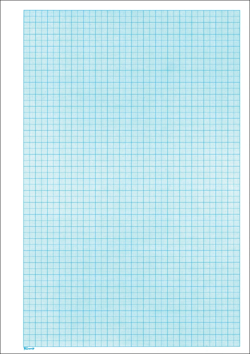 FAVORIT Vloc A4 quadrillé 80 g/m2 - 25 feuilles