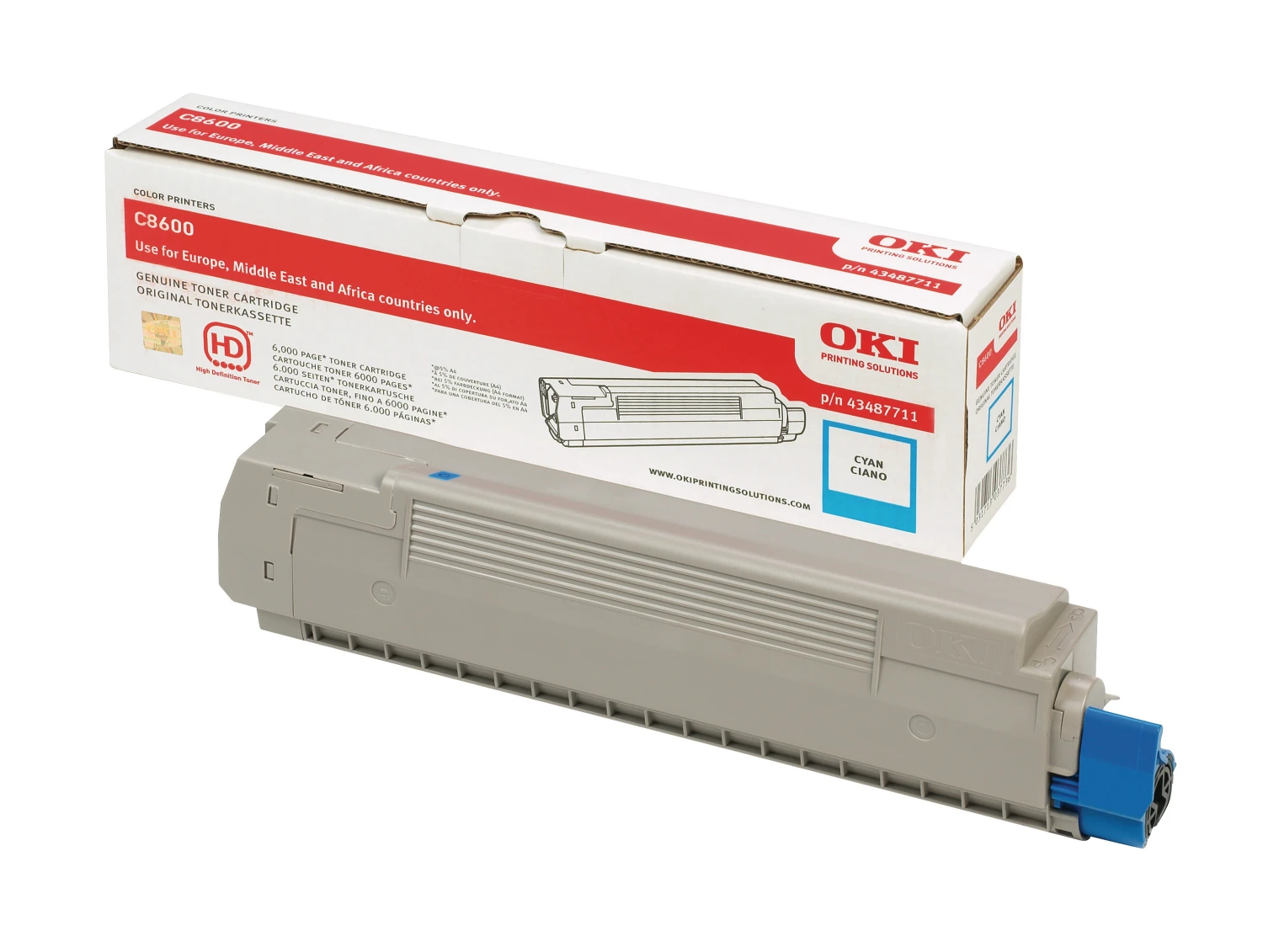 OKI Toner cyan (43487711)