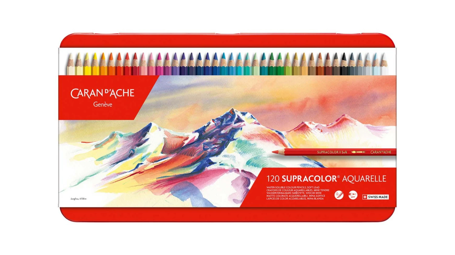 CARAN D'ACHE Farbstifte Supracolor 3.8 mm 120er Set