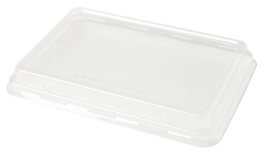 BIOPAK Couvercles bombés pour barquette rectangulaire, 240 pièces