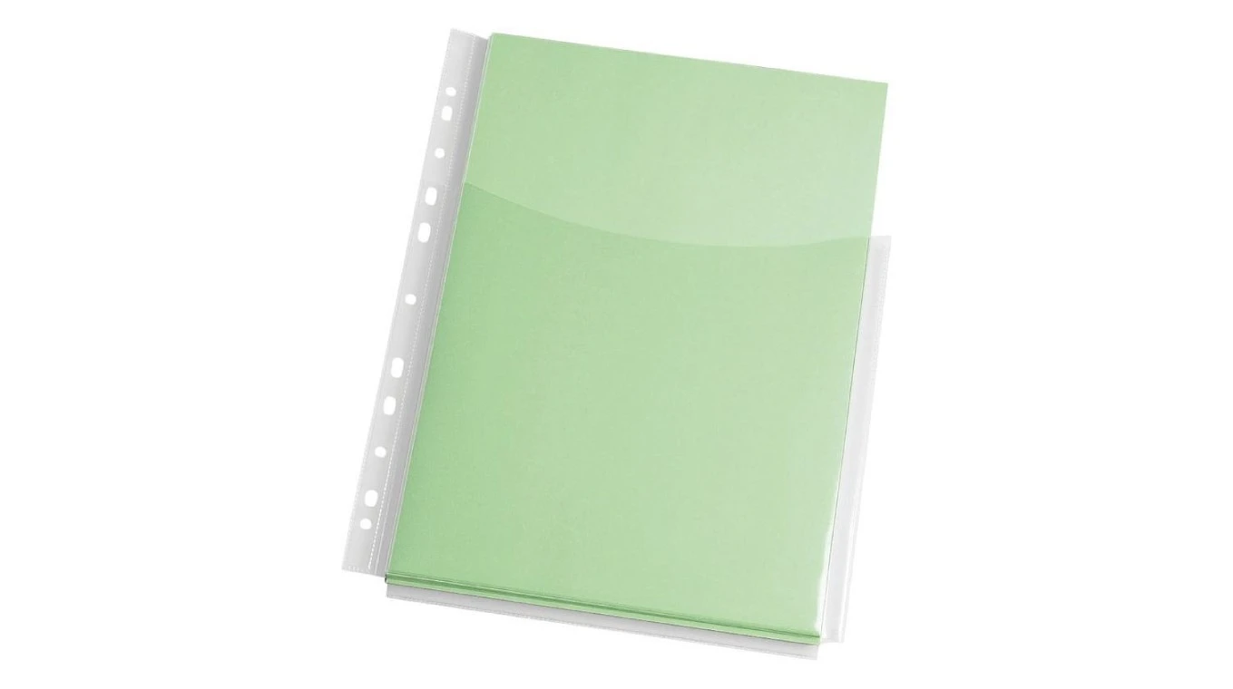 Q-CONNECT® Faltentaschen A4 PVC teildeck