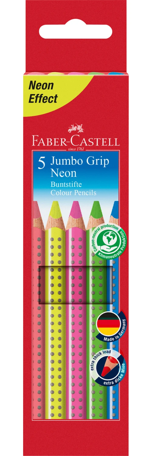 FABER-CASTELL Crayon de couleur Jumbo Grip
