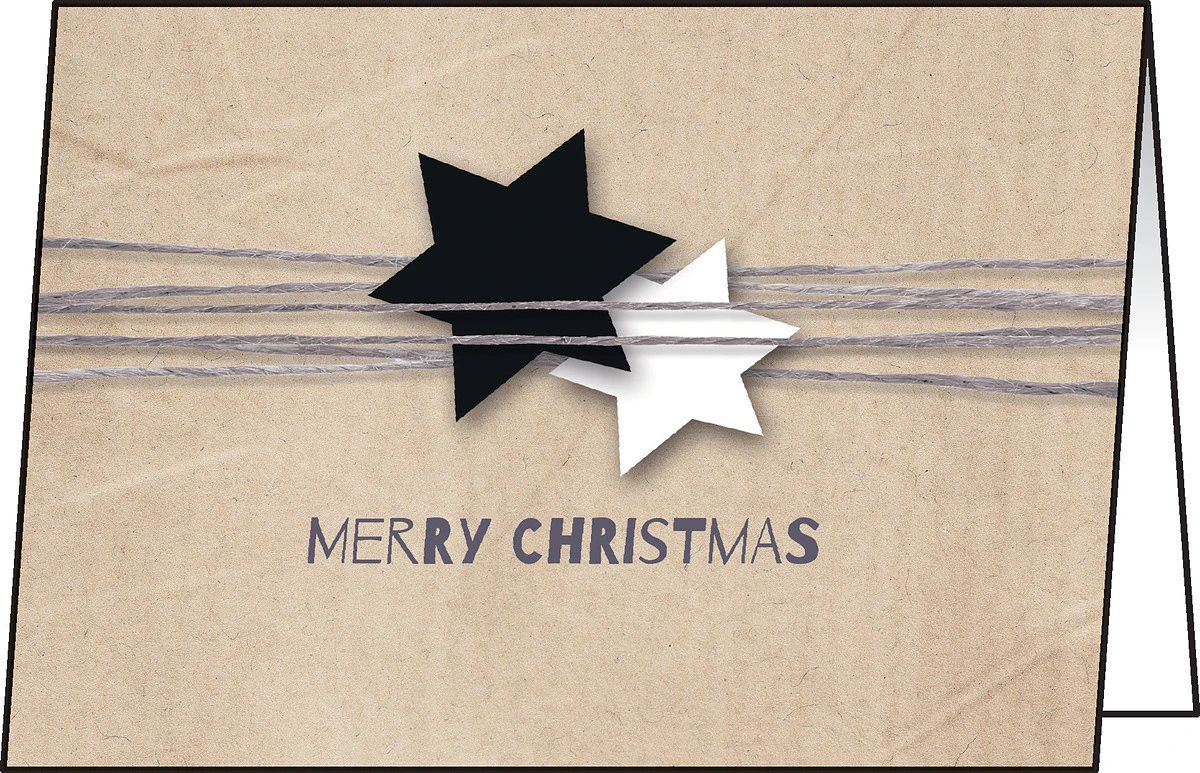 SIGEL Weihnachtskarten Christmas Wrapping 25 Stk.