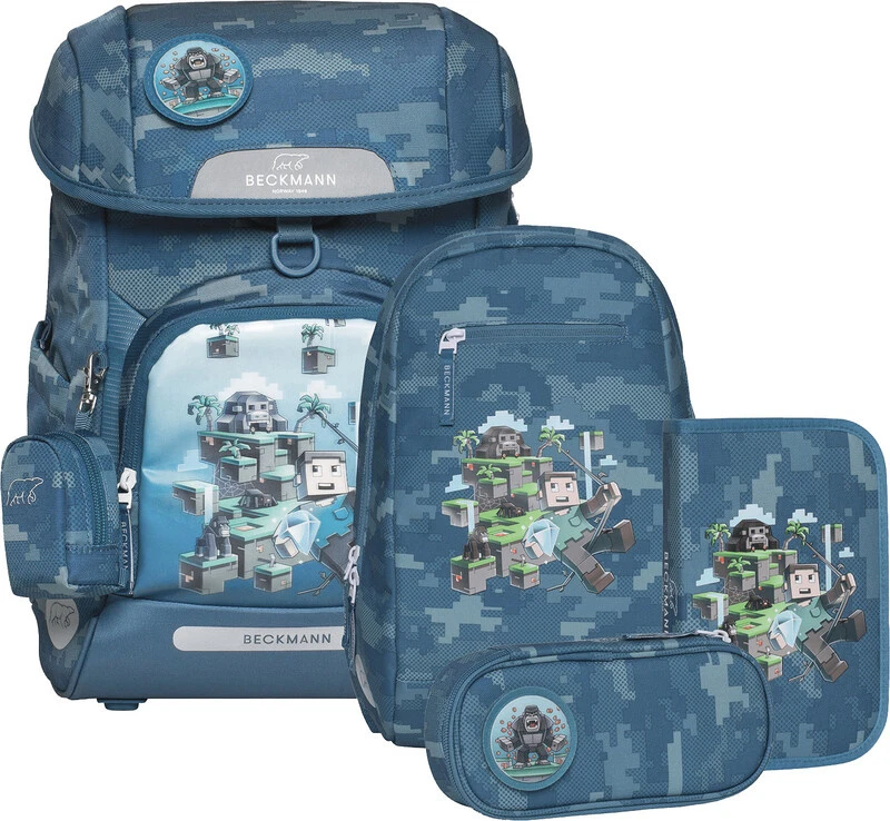 BECKMANN Schulrucksack-Set Plus Air mit Wendetasche